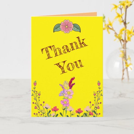 Wildblume Karte (Gelbe Blume)