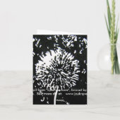 Wildblume-Karte Karte (Rückseite)