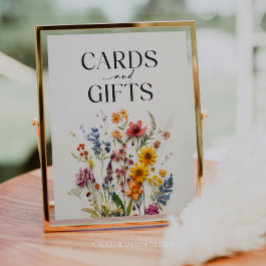 Wildblume-Karten und Geschenkzeichen für gepresste Poster