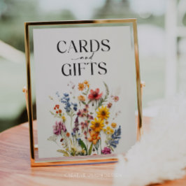 Wildblume-Karten und Geschenkzeichen für gepresste Poster