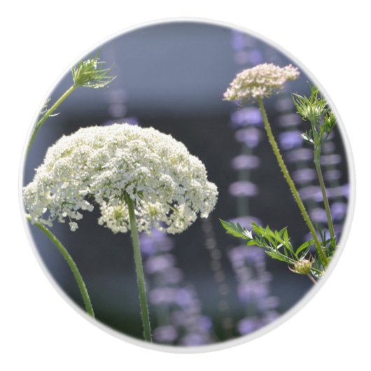 Wildblume-Keramik Keramikknauf (Vorderseite)