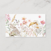 Wildblume Kinderduschbuch in Beilage einfügen Begleitkarte (Rückseite)