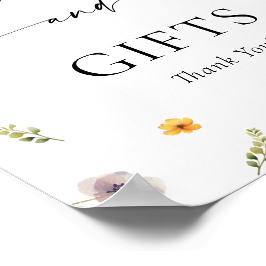 Wildblume Kinderduschbücher und Geschenke Poster (Ecke)