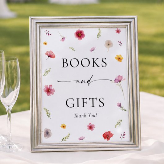 Wildblume Kinderduschbücher und Geschenke Poster
