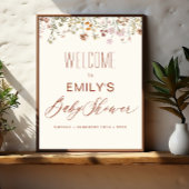 Wildblume Kinderdusche Begrüßungszeichen im Blut Poster