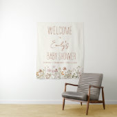 Wildblume Kinderdusche Begrüßungszeichen im Blut Wandteppich (Beispiel)