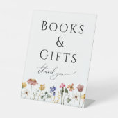 Wildblume Kinderdusche Bücher und Geschenke Sockelschild (Vorderseite)