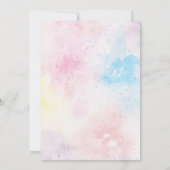 Wildblume Kinderdusche Einladung (Rückseite)