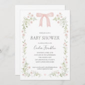 Wildblume Kinderdusche Einladung (Vorne/Hinten)