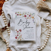 Wildblume Kinderdusche Einladung