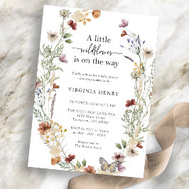 Wildblume Kinderdusche Einladung