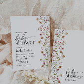 Wildblume Kinderdusche Einladung