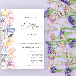 Wildblume Kinderdusche Einladung