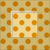 WILDBLUME - klassische Goldpolka-Punkte auf Mod Ge Stoff (Kachel)