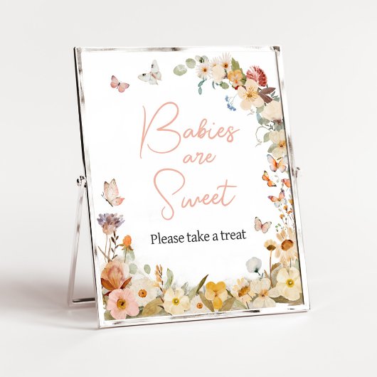 Wildblume Kleine Butterfly Babies sind süß Poster