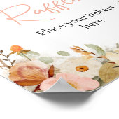 Wildblume Kleiner Schmetterling-Windeln Poster (Ecke)