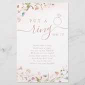 Wildblume klingelte auf das Brautparty (Vorderseite)