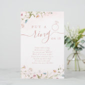 Wildblume klingelte auf das Brautparty (Stehend Vorderseite)