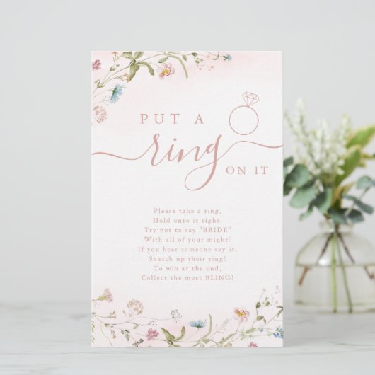 Wildblume klingelte auf das Brautparty (Stehend Vorderseite)