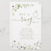 Wildblume klingelte auf das Brautparty (Vorne/Hinten)