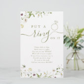 Wildblume klingelte auf das Brautparty (Stehend Vorderseite)