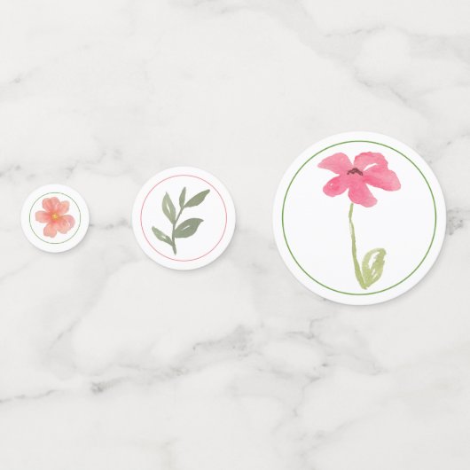 Wildblume Konfetti (Rückseiten)