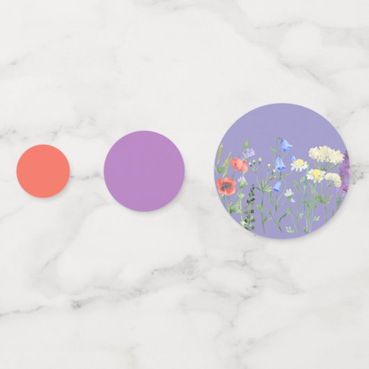 Wildblume Konfetti (Rückseiten)