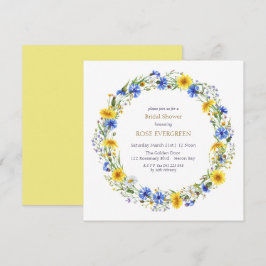 Wildblume-Kranz Einladung