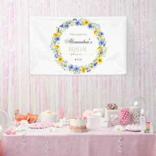 Wildblume-Kranz-Empfang Banner