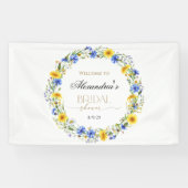 Wildblume-Kranz-Empfang Banner (Horizontal)