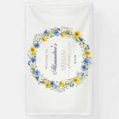 Wildblume-Kranz-Empfang Banner (Vertikal)