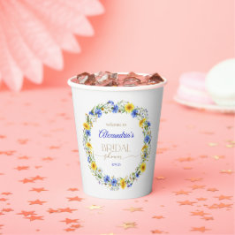 Wildblume-Kranz-Empfang Pappbecher