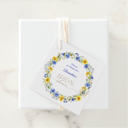 Wildblume-Kranz Geschenkanhänger (Beispiel)