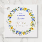 Wildblume-Kranz Geschenkanhänger (Vorderseite)