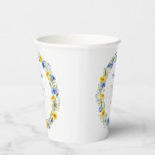 Wildblume-Kranz Pappbecher (Rechts)