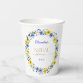 Wildblume-Kranz Pappbecher (Rückseite)