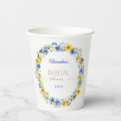 Wildblume-Kranz Pappbecher (Vorderseite)