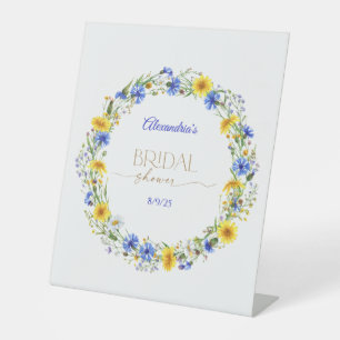 Wildblume-Kranz Sockelschild