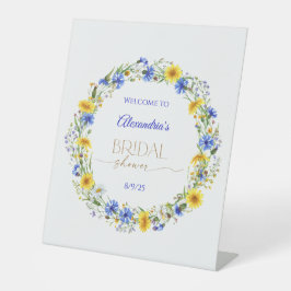 Wildblume-Kranz Sockelschild