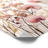 Wildblume Kürbis Babydusche Poster (Ecke)