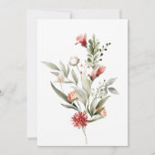 Wildblume labybug Babydusche Einladungen (Rückseite)