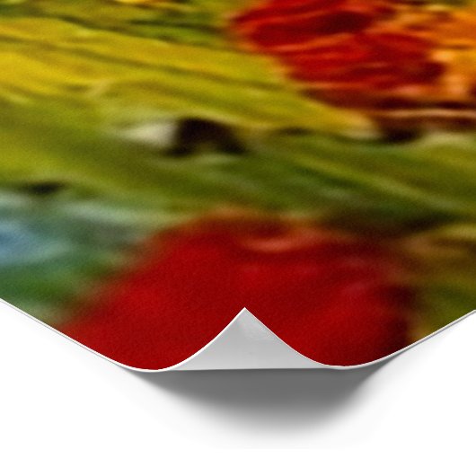 Wildblume Landschaft - Poster (Ecke)