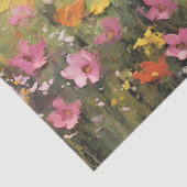 Wildblume Landschaftsbild Ölgemälde Decoupage Seidenpapier (Detail)