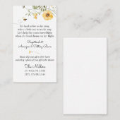 Wildblume Langer Babydusche Begleitkarte (Vorne/Hinten)