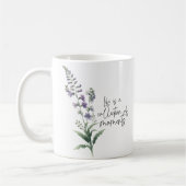 Wildblume Larkspur Kaffee Tasse (Links)