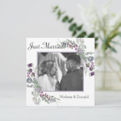 Wildblume Lavendel Floral Nur verheiratet (Stehend Vorderseite)