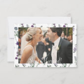 Wildblume Lavendel Floral Nur verheiratet (Vorderseite)