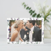 Wildblume Lavendel Floral Nur verheiratet (Stehend Vorderseite)