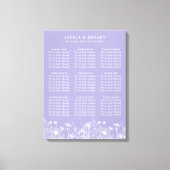 Wildblume Lavendel Sitzplan Leinwanddruck (Vorderseite)