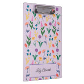 Wildblume Lavender Personalisierte Zwischenablage Klemmbrett (Rechts)